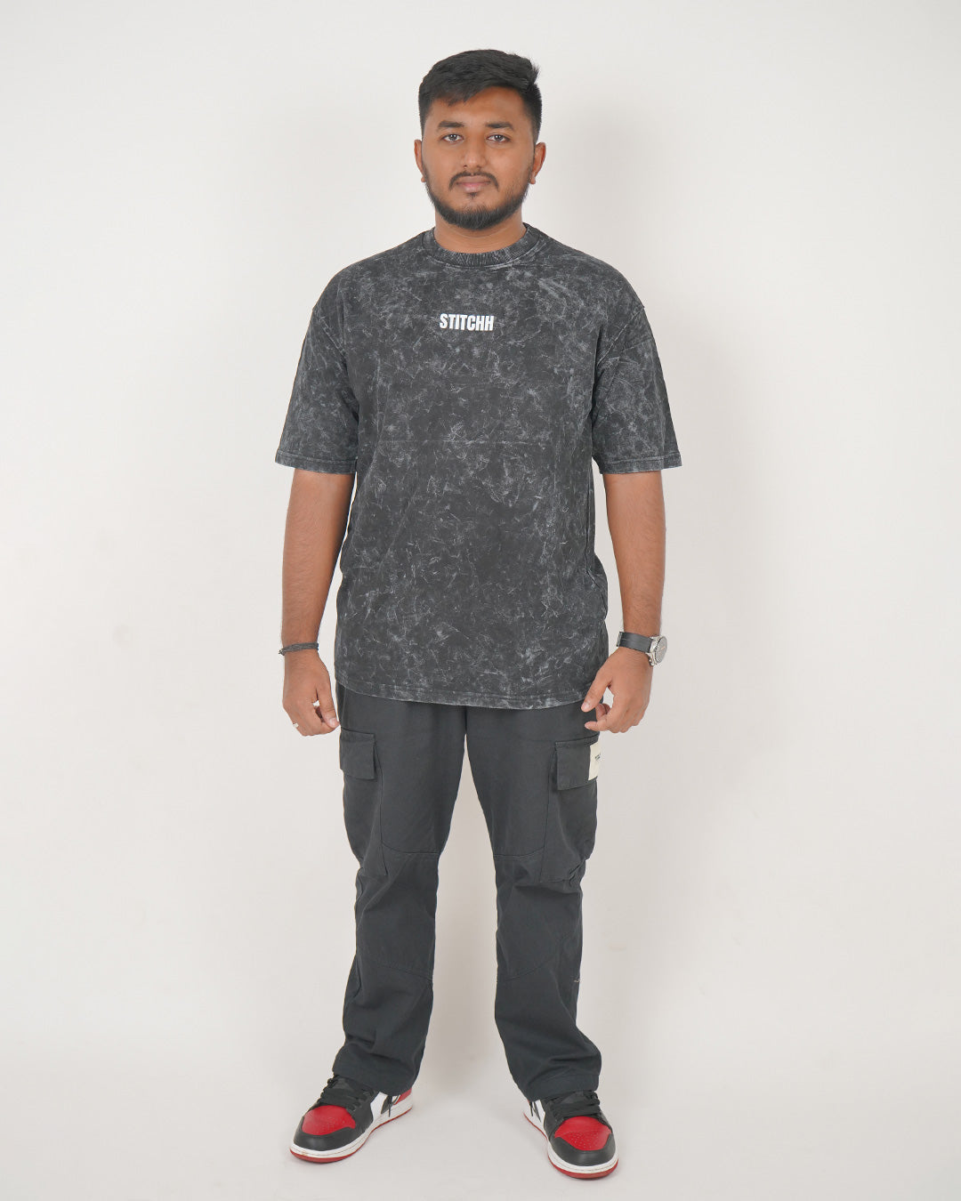 Acid Wash Black T-Shirt
