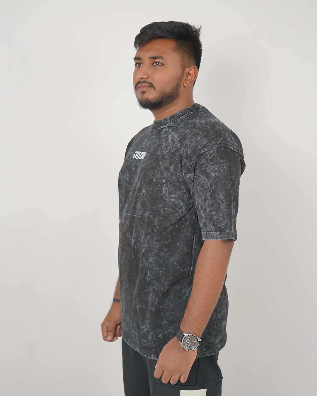 Acid Wash Black T-Shirt