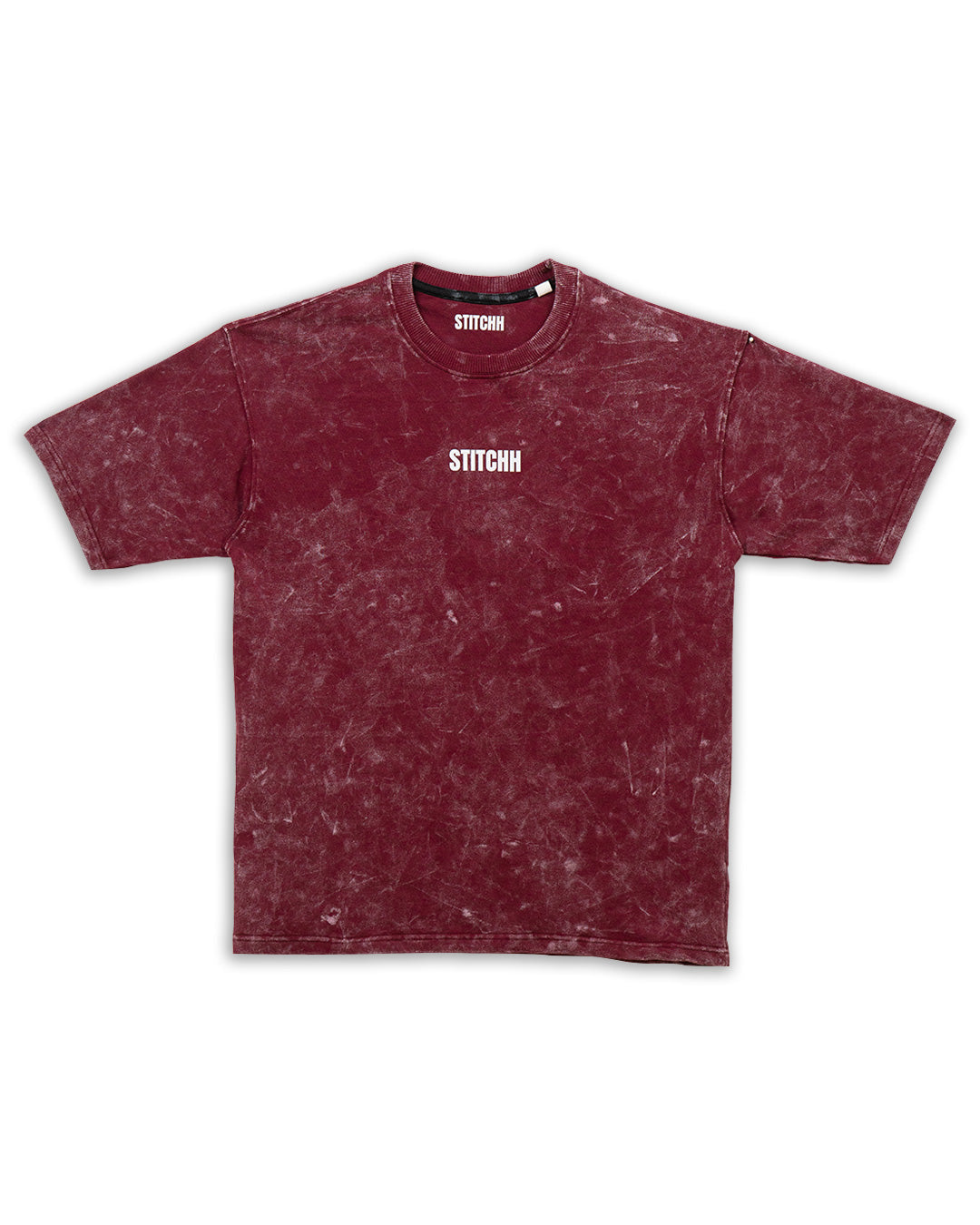 Acid Wash Maroon T-Shirt