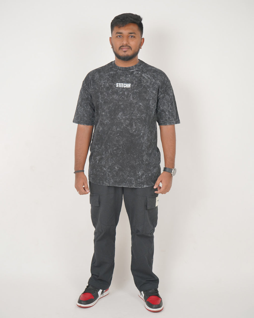 Acid Wash Black T-Shirt