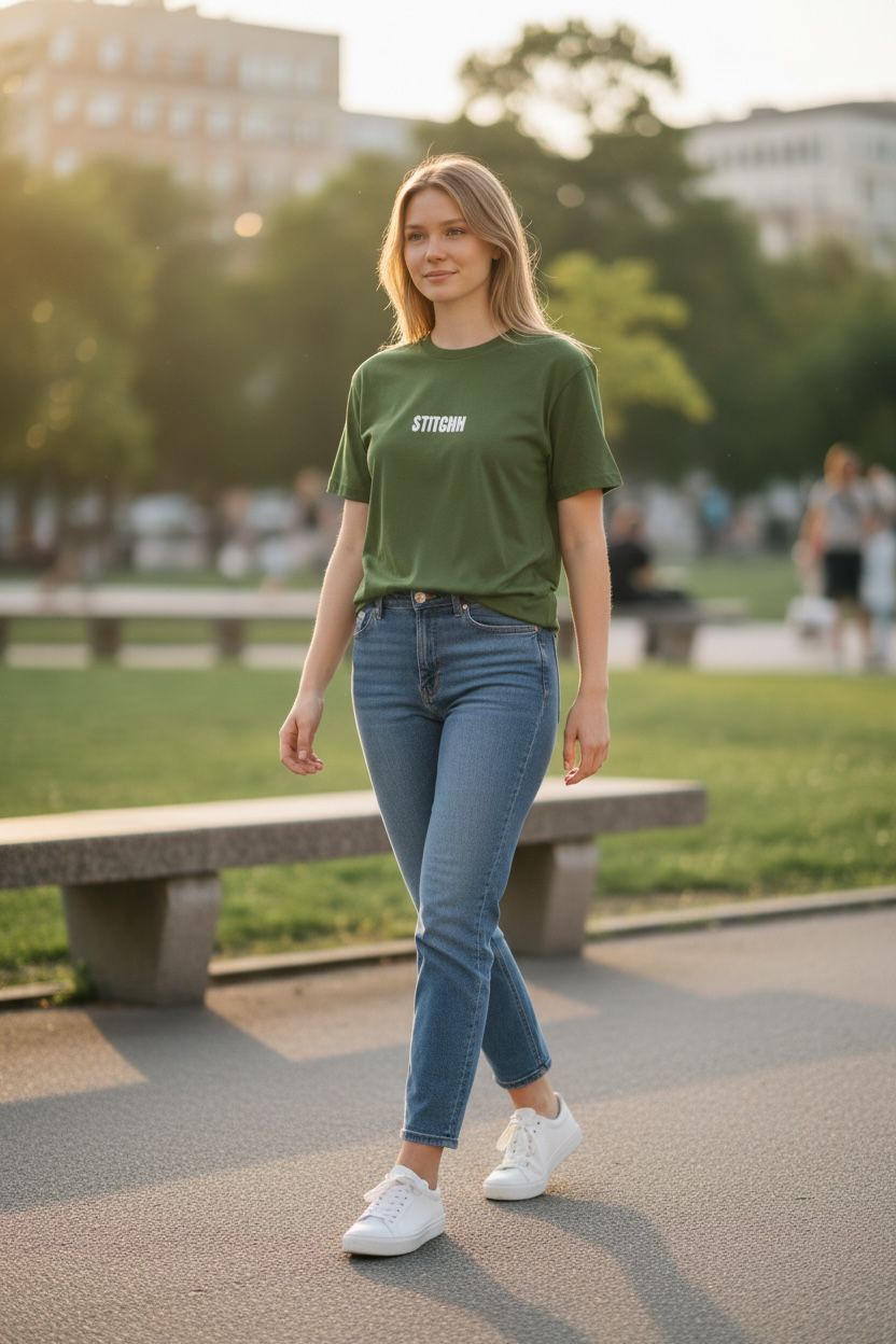 Olive-green Regular Fit
